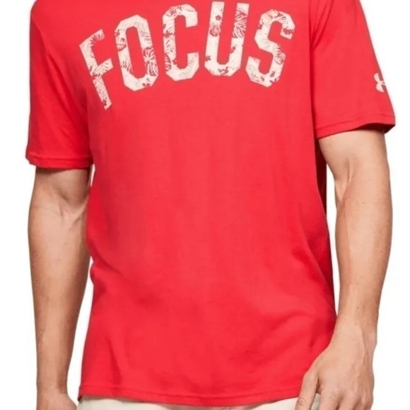 Under Armour Men's Project Rock Focus Short Sleeve Loose T-Shirt 1351584-608 XL - Picture 5 of 6